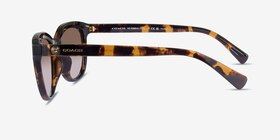 Coach HC8285U L1137 Écaille Noire Plastique Soleil de Lunette de vue d'EyeBuyDirect, Vue de Côté