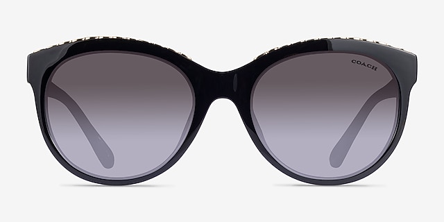 Coach HC8297U L1149 Black PlasticSunglass Frames from EyeBuyDirect, Front View