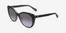Coach HC8365U CH566 Black Transparent Gray AcetateSunglass Frames from EyeBuyDirect, Angle View