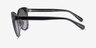 Coach HC8365U CH566 Black Transparent Gray AcetateSunglass Frames from EyeBuyDirect, Side View