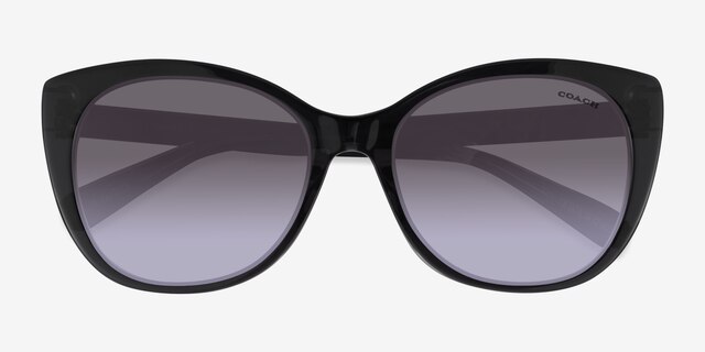 Coach HC8365U CH566 - Cat Eye Black Transparent Gray Frame  display picture 3