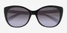 Coach HC8365U CH566 Black Transparent Gray AcetateSunglass Frames from EyeBuyDirect, Closed View
