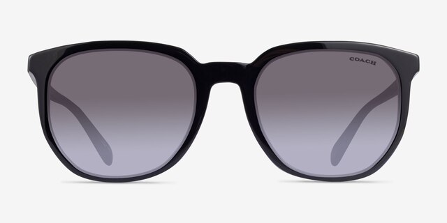Coach HC8384U CL911 Black AcetateSunglass Frames from EyeBuyDirect, Front View