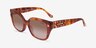 Coach HC8392U CR611 Caramel Tortoise AcetateSunglass Frames from EyeBuyDirect, Angle View