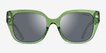 Coach HC8392U CR611 Transparent Key Lime AcetateSunglass Frames from EyeBuyDirect, Front View