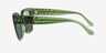Coach HC8392U CR611 Transparent Key Lime AcetateSunglass Frames from EyeBuyDirect, Side View