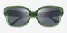 Coach HC8392U CR611 Transparent Key Lime AcetateSunglass Frames from EyeBuyDirect, Closed View
