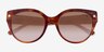 Coach HC8393U CR612 Caramel Tortoise AcetateSunglass Frames from EyeBuyDirect, Closed View