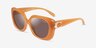 Coach HC8422U CAD33 Milky Amber PlasticSunglass Frames from EyeBuyDirect, Angle View