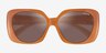 Coach HC8422U CAD33 Milky Amber PlasticSunglass Frames from EyeBuyDirect, Closed View