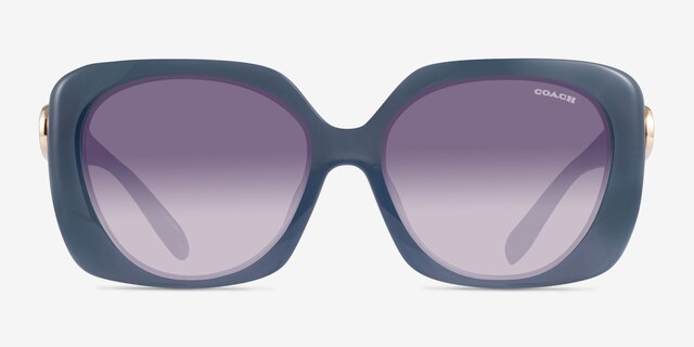 Coach HC8422U CAD33 Milky Denim PlasticSunglass Frames from EyeBuyDirect, Front View