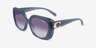 Coach HC8422U CAD33 Milky Denim PlasticSunglass Frames from EyeBuyDirect, Angle View