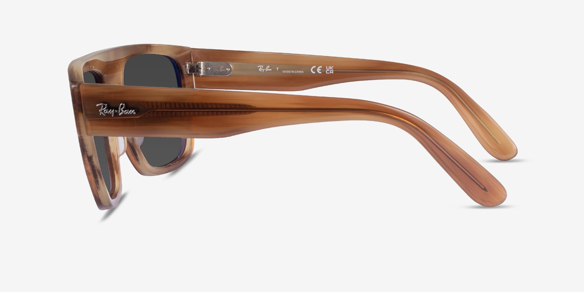 Ray-Ban RB0360S Drifter - Square Striped Brown Frame Prescription