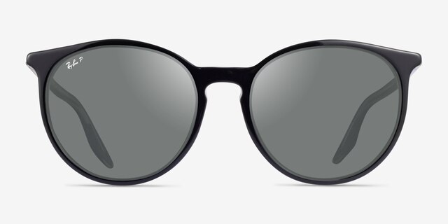 Ray-Ban RB2204F Black On Transparent AcetateSunglass Frames from EyeBuyDirect, Front View