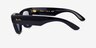 Ray-Ban RB4940 Wayfarer Puffer Black PlasticSunglass Frames from EyeBuyDirect, Side View