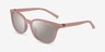 Armani Exchange AX4168SU Nude Beige PlastiqueSoleil de Lunette de vue d'EyeBuyDirect, Vue d'Angle
