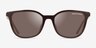 Armani Exchange AX4168SU Shiny Dark Brown PlasticSunglass Frames from EyeBuyDirect, Front View