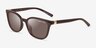 Armani Exchange AX4168SU Shiny Dark Brown PlasticSunglass Frames from EyeBuyDirect, Angle View