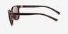 Armani Exchange AX4168SU Shiny Dark Brown PlasticSunglass Frames from EyeBuyDirect, Side View