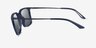 Armani Exchange AX4170SU Shiny Blue MétalSoleil de Lunette de vue d'EyeBuyDirect, Vue de Côté
