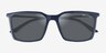 Armani Exchange AX4170SU Shiny Blue MétalSoleil de Lunette de vue d'EyeBuyDirect, Vue Rapprochée