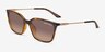 Armani Exchange AX4171SU Shiny Havana MetalSunglass Frames d'EyeBuyDirect, Vue d'Angle