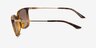 Armani Exchange AX4171SU Shiny Havana MetalSunglass Frames d'EyeBuyDirect, Vue de Côté