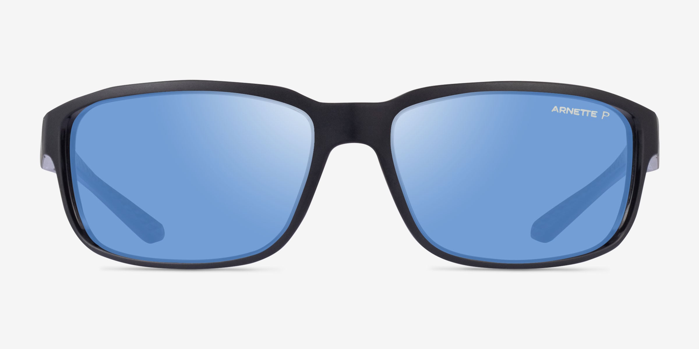 ARNETTE AN4373 - Rectangle Matte Recycled Black Frame Sunglasses