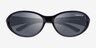 ARNETTE Raven Recycled Black Matériaux biosourcésSoleil de Lunette de vue d'EyeBuyDirect, Vue Rapprochée