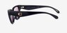 Coach HC8449U CDP33 Black PlasticSunglass Frames from EyeBuyDirect, Side View