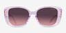 Coach HC8450U CDP48 Transparent Iris Signature AcetateSunglass Frames from EyeBuyDirect, Front View