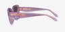 Coach HC8450U CDP48 Transparent Iris Signature AcetateSunglass Frames from EyeBuyDirect, Side View