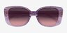 Coach HC8450U CDP48 Transparent Iris Signature AcetateSunglass Frames from EyeBuyDirect, Closed View
