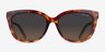 Coach HC8453U CDP53 Walnut Tortoise AcetateSunglass Frames from EyeBuyDirect, Front View