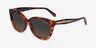 Coach HC8453U CDP53 Walnut Tortoise AcetateSunglass Frames from EyeBuyDirect, Angle View