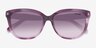 Coach HC8453U CDP53 Purple Cosmo Tortoise AcetateSunglass Frames from EyeBuyDirect, Closed View