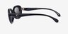 Coach HC8448U CDP35 Noir Matériaux biosourcésSoleil de Lunette de vue d'EyeBuyDirect, Vue de Côté