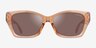 Coach HC8451U CDP49 Transparent Brown AcetateSunglass Frames from EyeBuyDirect, Front View
