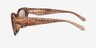 Coach HC8451U CDP49 Transparent Brown AcetateSunglass Frames from EyeBuyDirect, Side View