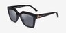 Vogue Eyewear VO5690S Noir PlastiqueSoleil de Lunette de vue d'EyeBuyDirect, Vue d'Angle