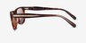 Coach HC8454U CDP55 Walnut Tortoise AcetateSunglass Frames from EyeBuyDirect, Side View