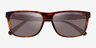 Coach HC8454U CDP55 Walnut Tortoise AcetateSunglass Frames from EyeBuyDirect, Closed View