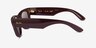 Ray-Ban RB4940 Wayfarer Puffer Dark Brown PlasticSunglass Frames from EyeBuyDirect, Side View
