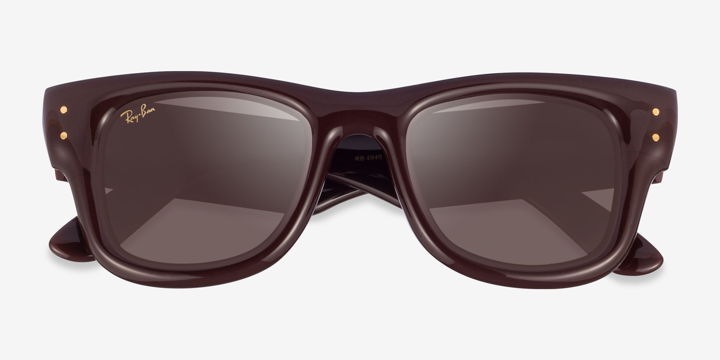 Ray-Ban 4940 Sunglasses - Brown Gradient Lenses 47•23 Ray-Ban RB4940 687584 Wayfarer Puffer | Online Sale - Amevista main image 2