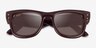 Ray-Ban RB4940 Wayfarer Puffer Dark Brown PlasticSunglass Frames from EyeBuyDirect, Closed View