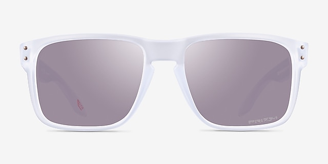 Oakley OO9102 Holbrook Matte Clear PlasticSunglass Frames from EyeBuyDirect, Front View