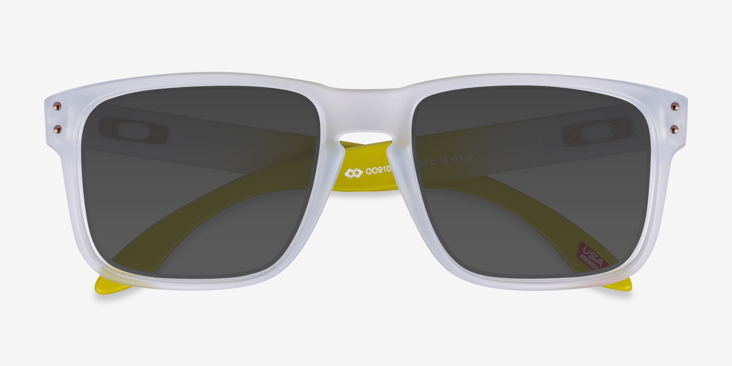 Oakley OO9102 Holbrook - Square Black Frame Sunglasses For Men