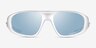 Oakley Neoforma X Silver PlastiqueSoleil de Lunette de vue d'EyeBuyDirect, Vue de Face