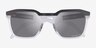 Oakley Hstn Sq Matte Black PlasticSunglass Frames from EyeBuyDirect, Closed View