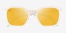 Oakley Hstn Sq Matte Mist PlasticSunglass Frames from EyeBuyDirect, Closed View